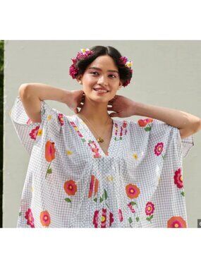 NICOBAR Free Size Cotton Floral Top‎